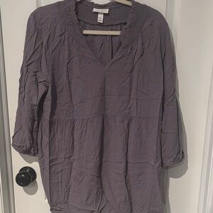 Maternity - eyelet peasant top